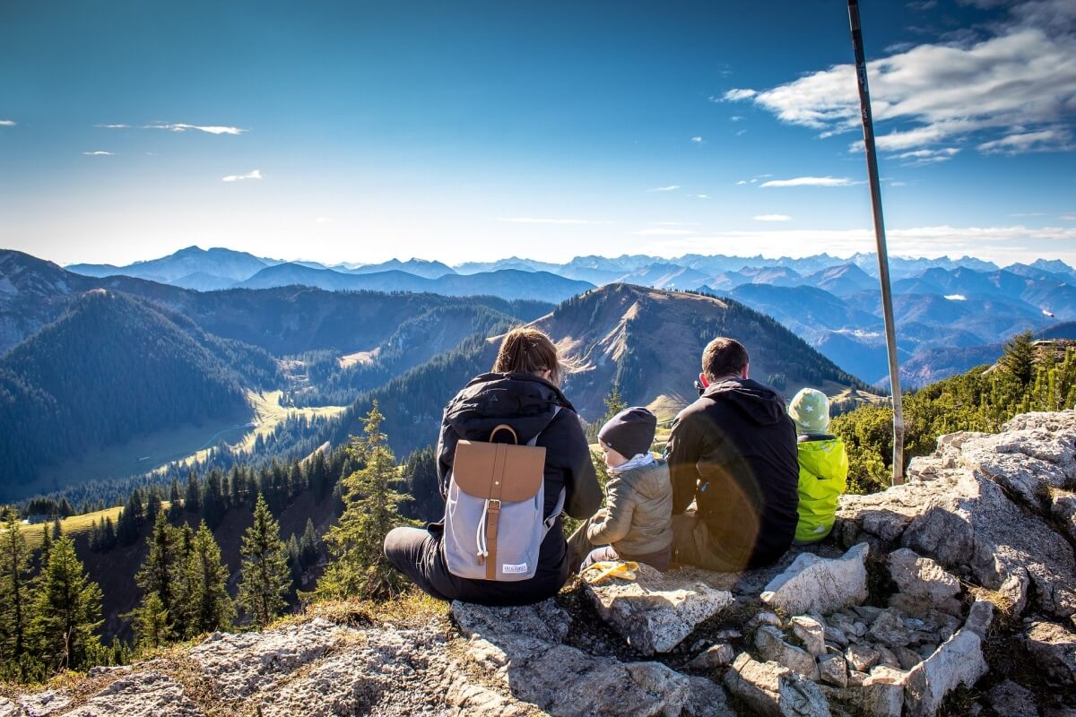 panorama, alpejski dobry widok